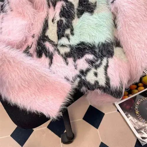 Japanese Brand × Vintage Pink mohair knitted sweater Size S / US 4 / IT 40 - 4 Thumbnail