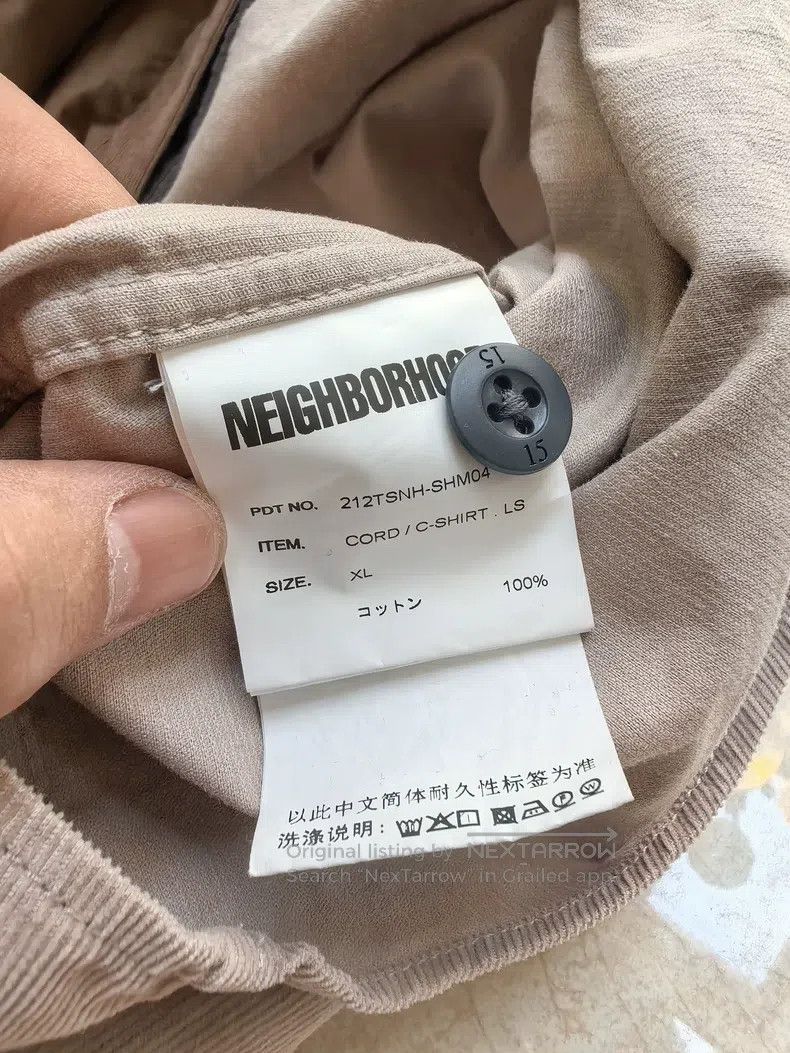 Neighborhood Neighborhood Corduroy Patchwork Long Sleeve Shirt Size US XL / EU 56 / 4 - 7 Thumbnail