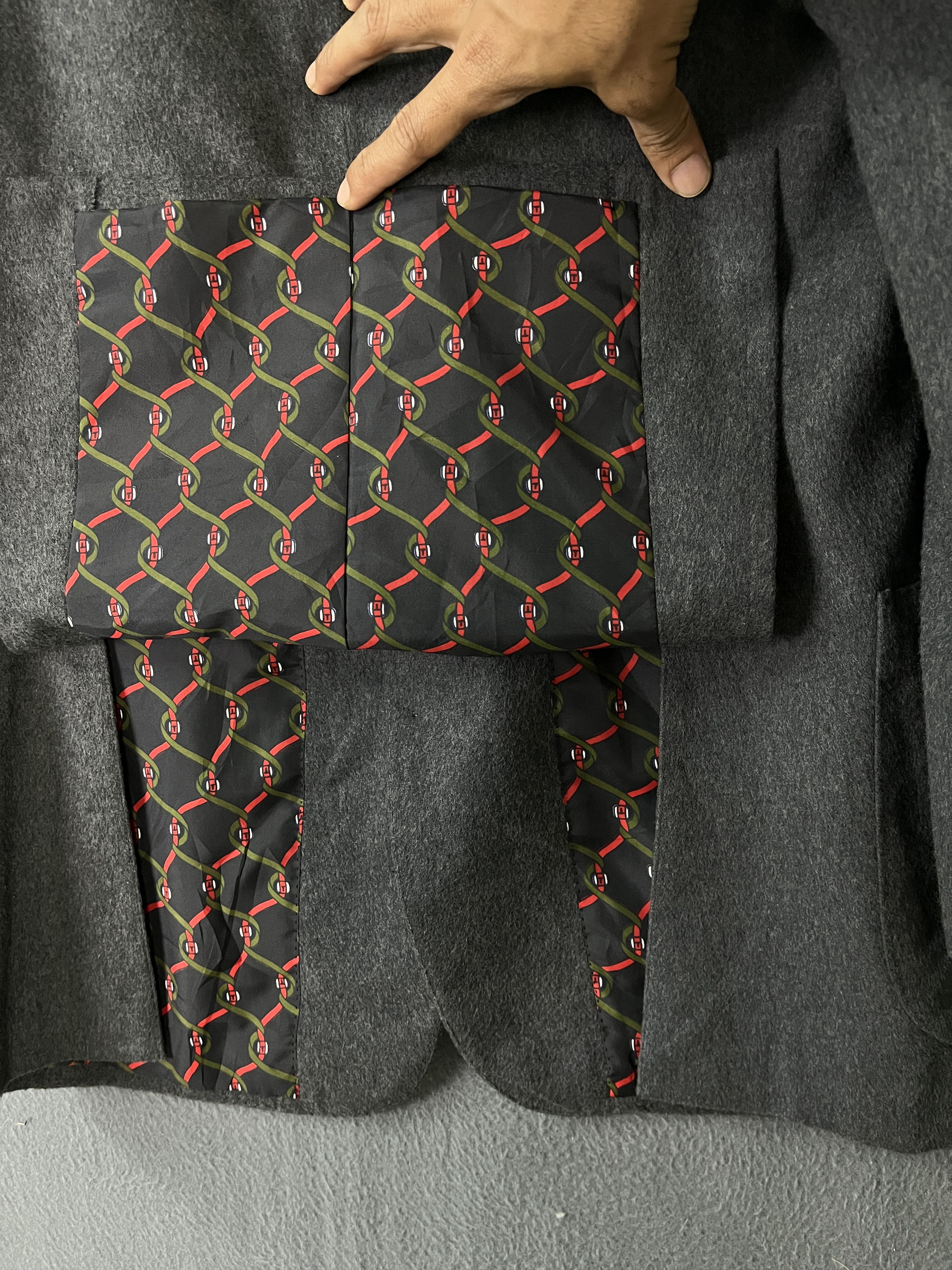 Roberta di Camerino Wool and Cashmere Grey Blazer Size 40R - 9 Thumbnail