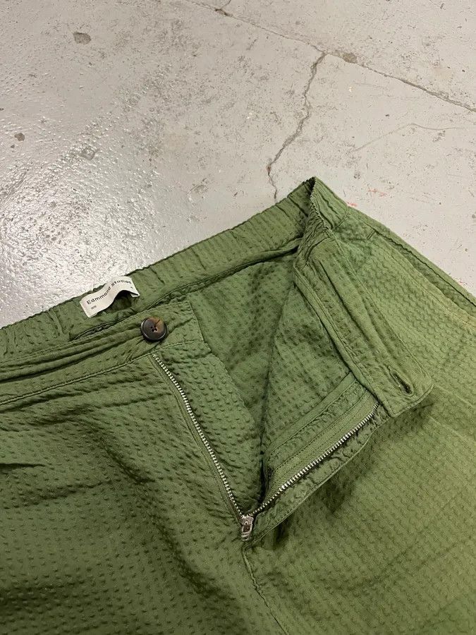 Vintage Edmmond Studios Relief Green Shorts Size US 32 / EU 48 - 9 Thumbnail