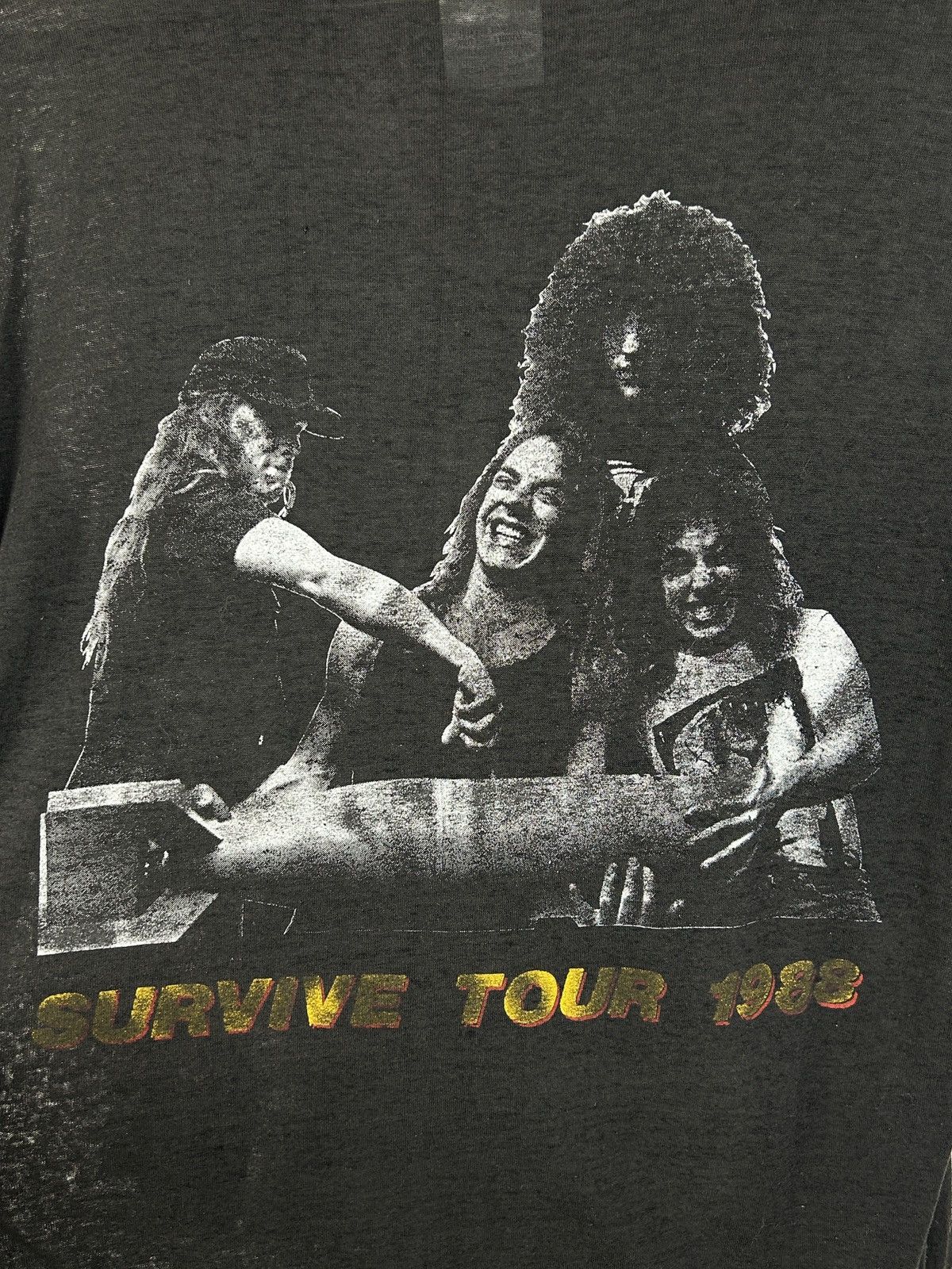 Band Tees 80s Nuclear Assault 1988 Survive Tour Thrash Metal T-Shirt Size US XL / EU 56 / 4 - 8 Thumbnail