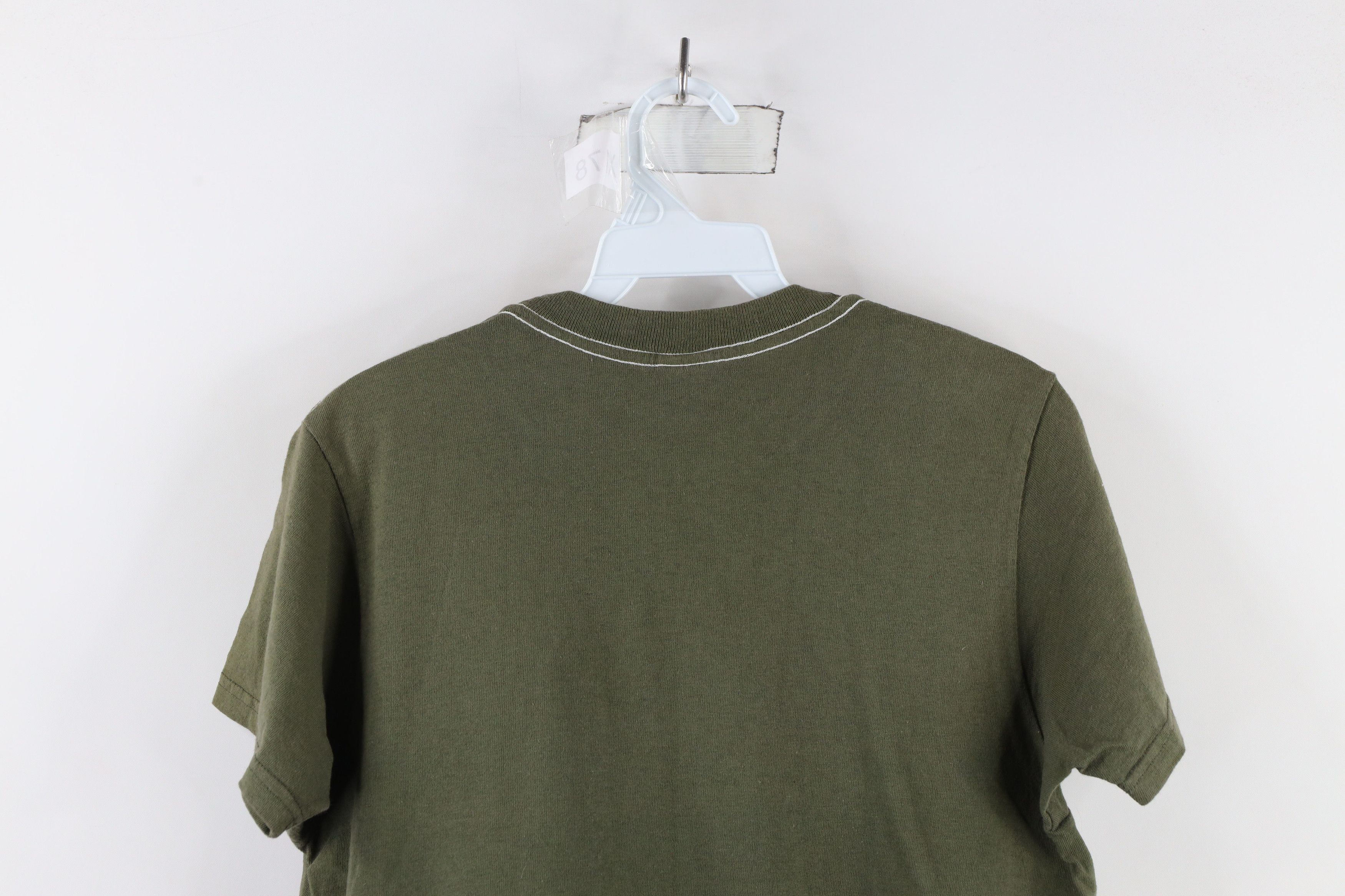 Calvin Klein × Vintage Vintage 90s Calvin Klein Spell Out Pocket T-Shirt Green Size M / US 6-8 / IT 42-44 - 12 Thumbnail