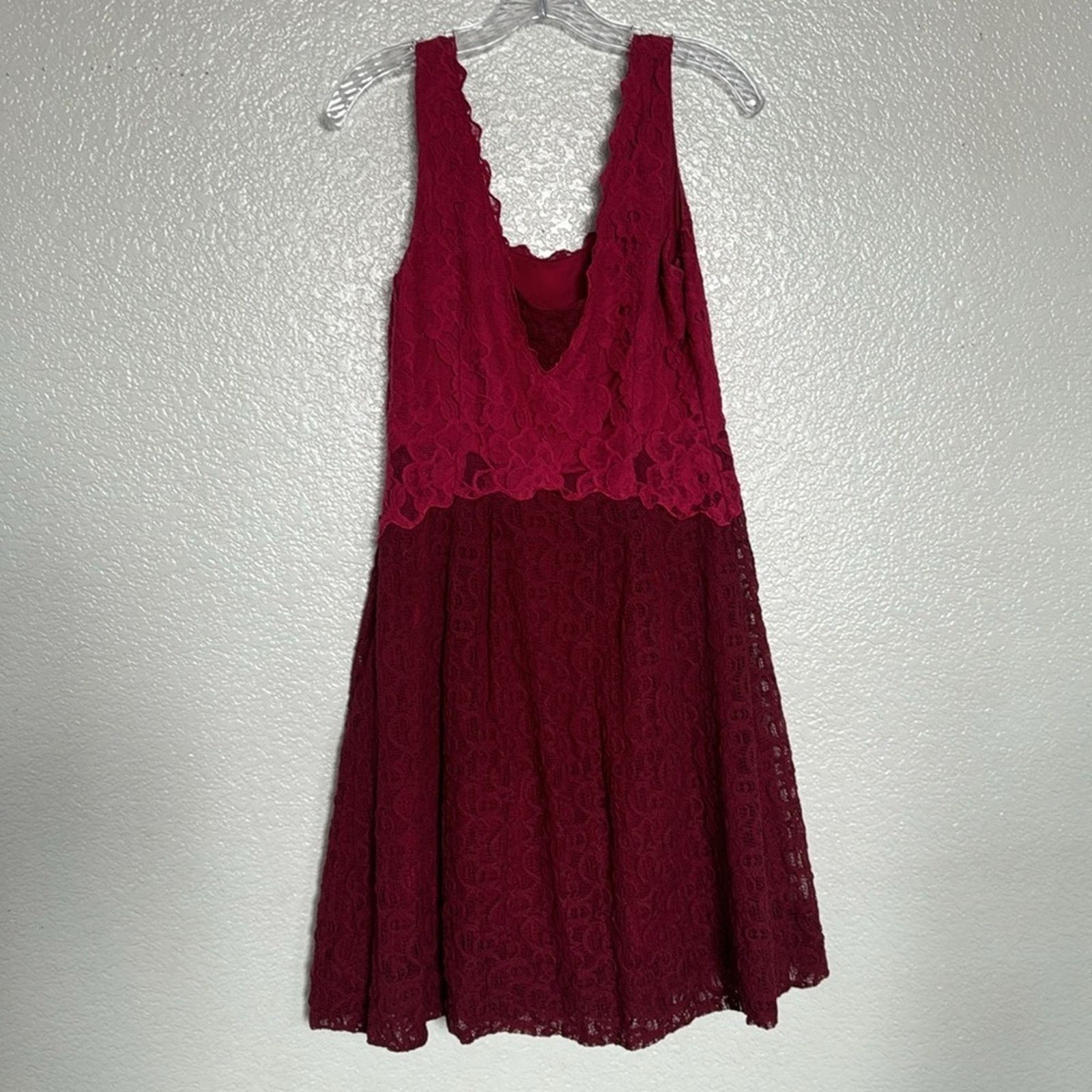 Anthropologie Anthropologie Moulinette Soeurs Carmindy Dress Burgundy Size M / US 6-8 / IT 42-44 - 4 Thumbnail