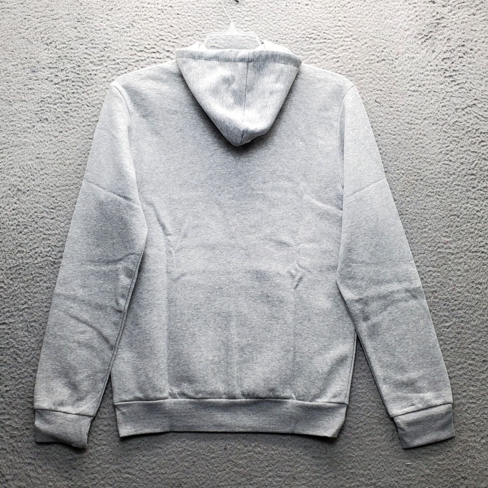 Adidas Adidas Hoodie Mens Gray Pullover Hooded Fleece Lined Kangaroo Pocket Ribbed Cuff Hem Size US S / EU 44-46 / 1 - 2 Thumbnail