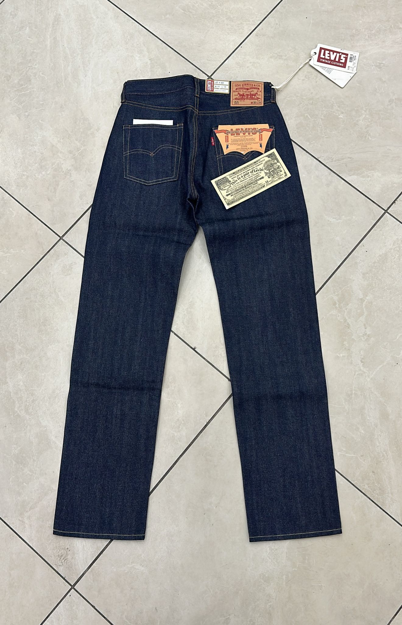 Levi's Vintage Clothing LVC Levi's Vintage Clothing 1966 501XX BigE Selvedge Jeans Size US 30 / EU 46 - 2 Thumbnail