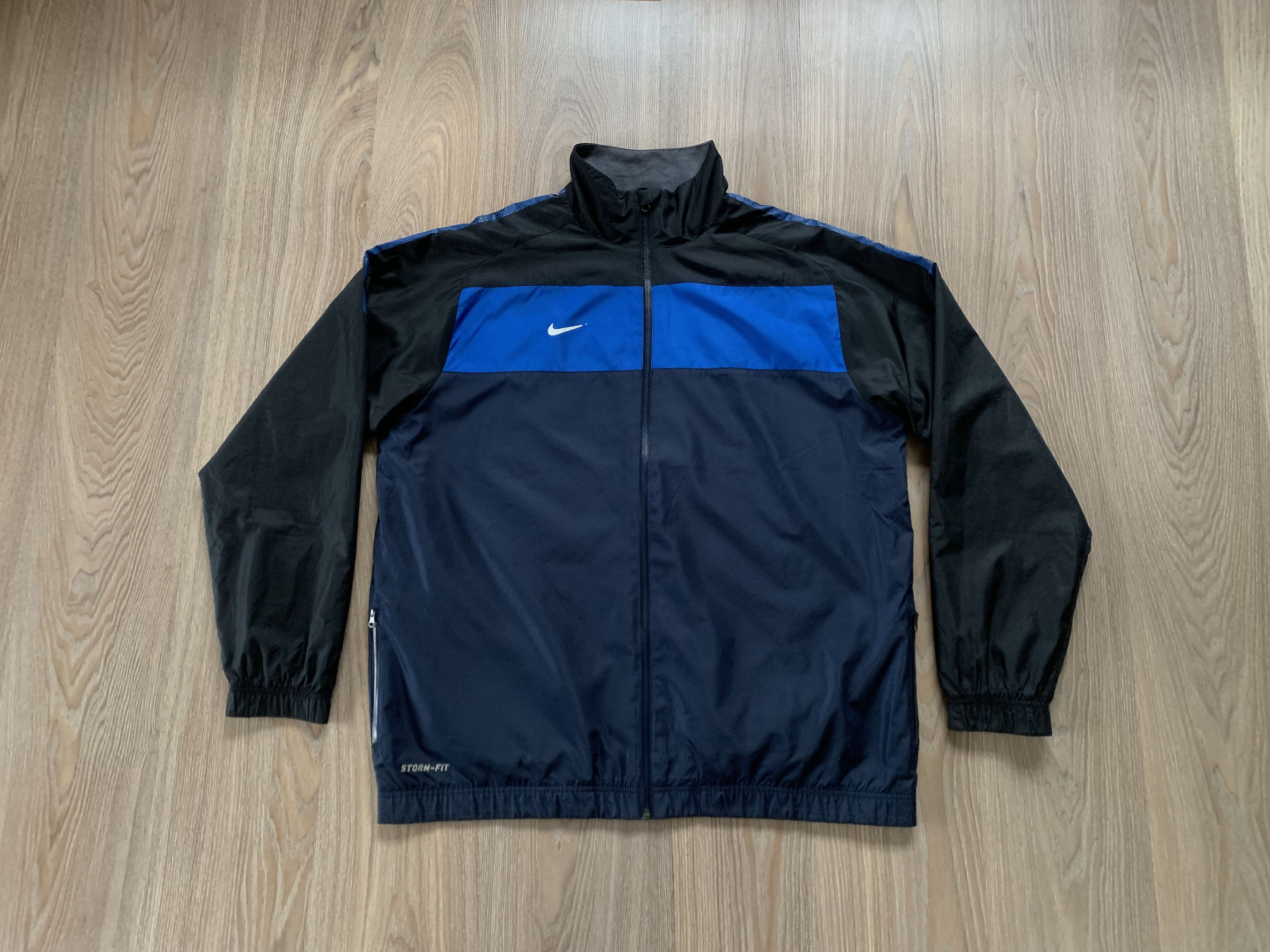 Nike Nike Storm-FIT Navy Blue Track Windbreaker Jacket Size US XL / EU 56 / 4 - 1 Thumbnail