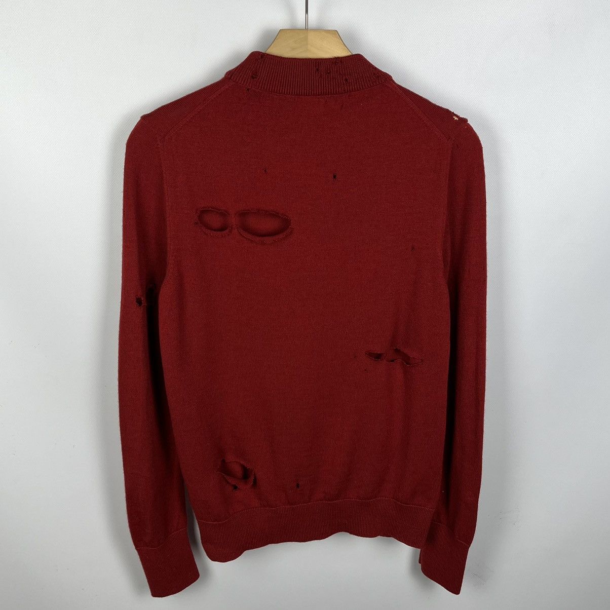 Vivienne Westwood Vivienne Westwood Red Label Distressed Wool Sweater Size L / US 10 / IT 46 - 16 Thumbnail