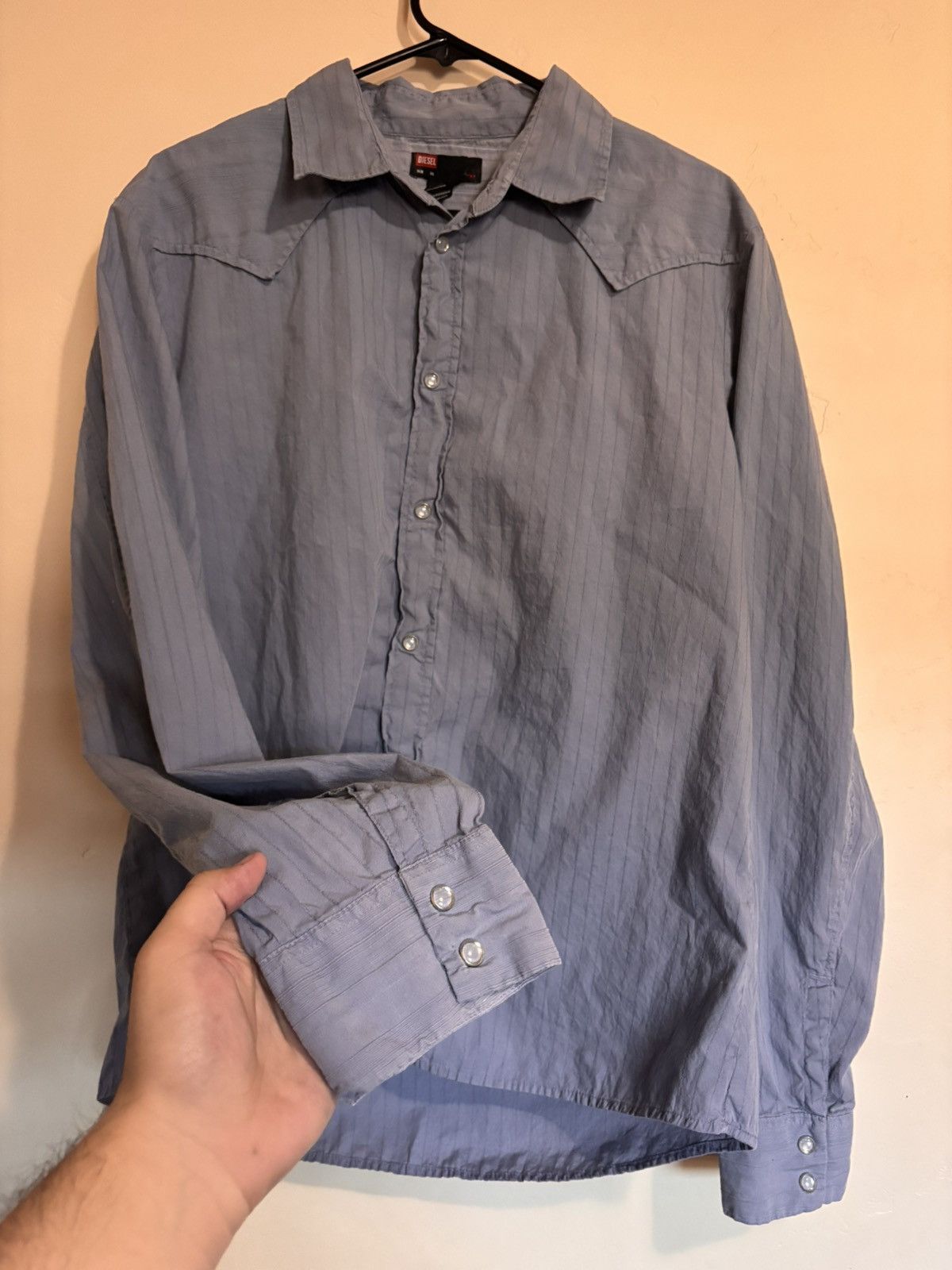 Diesel Vintage Diesel Western Embroidered Button-Up Size US XL / EU 56 / 4 - 2 Thumbnail