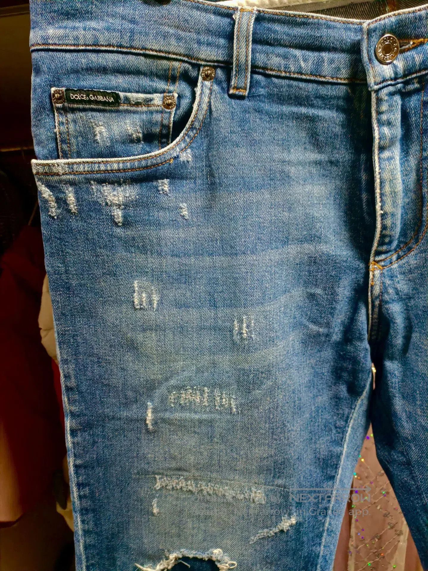Dolce & Gabbana Dolce&Gabbana Sacred Heart Crown Jeans. Size US 36 / EU 52 - 4 Thumbnail