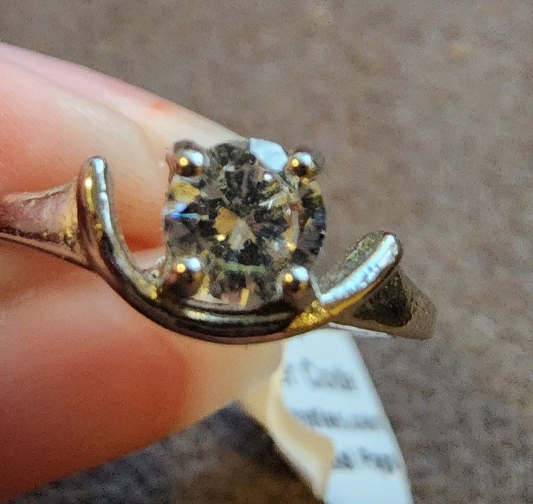 Other New Jackpot Candles Fine Half Circle Cubic Zirconia Ring 6 Size ONE SIZE - 1 Thumbnail