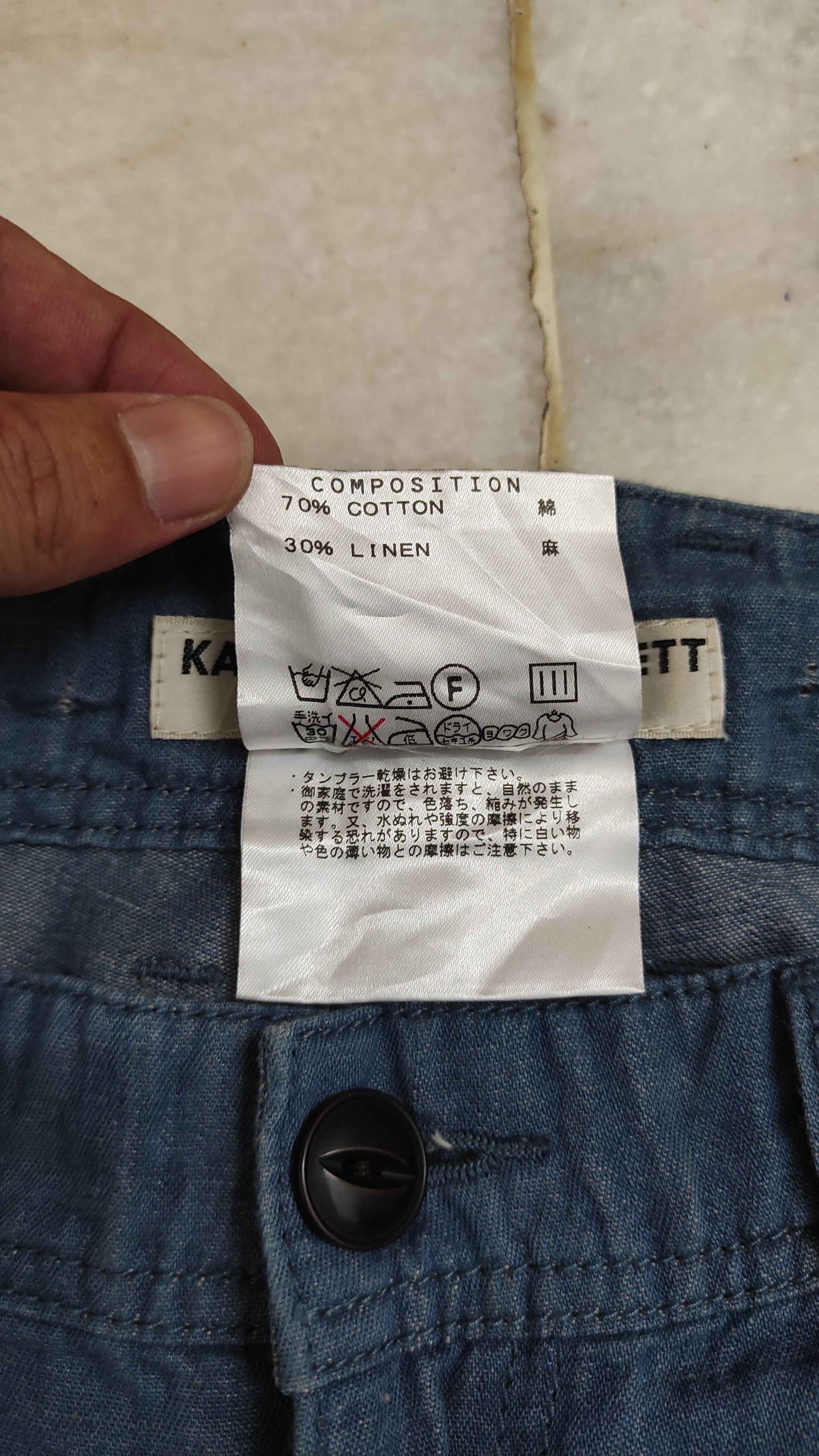 Katharine Hamnett London AW 1999 KATHERINE HAMNET LONDON COTTON LINEN PANTS Size US 31 - 4 Thumbnail