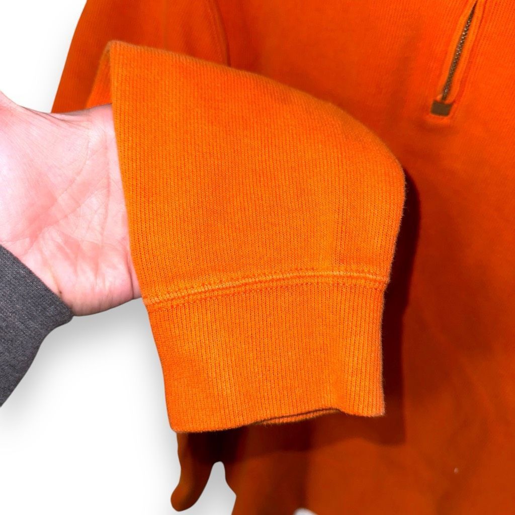 Polo Ralph Lauren Polo Ralph Lauren University Orange Estate Rib 1/4 Zip Sweat Size US M / EU 48-50 / 2 - 5 Thumbnail