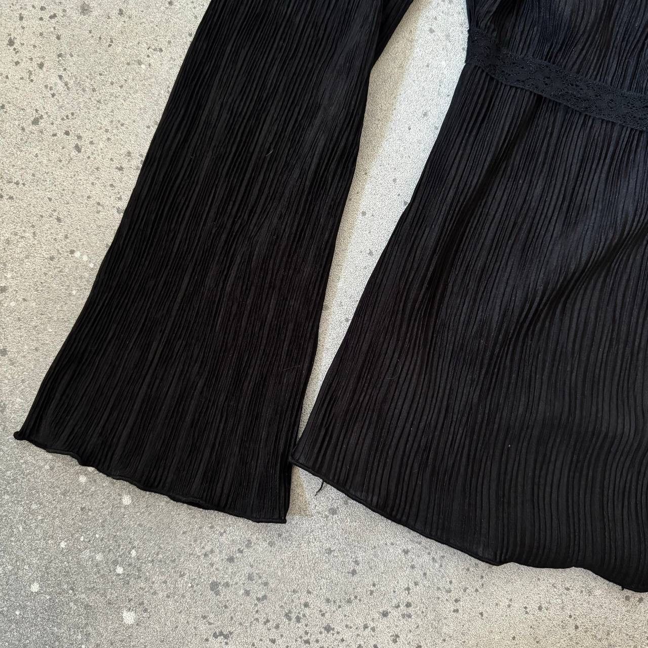 Hysteric Glamour 🕷JAPANESE PLEATS LONG SLEEVE BLOUSE (issey Miyake style) Size M / US 6-8 / IT 42-44 - 6 Thumbnail