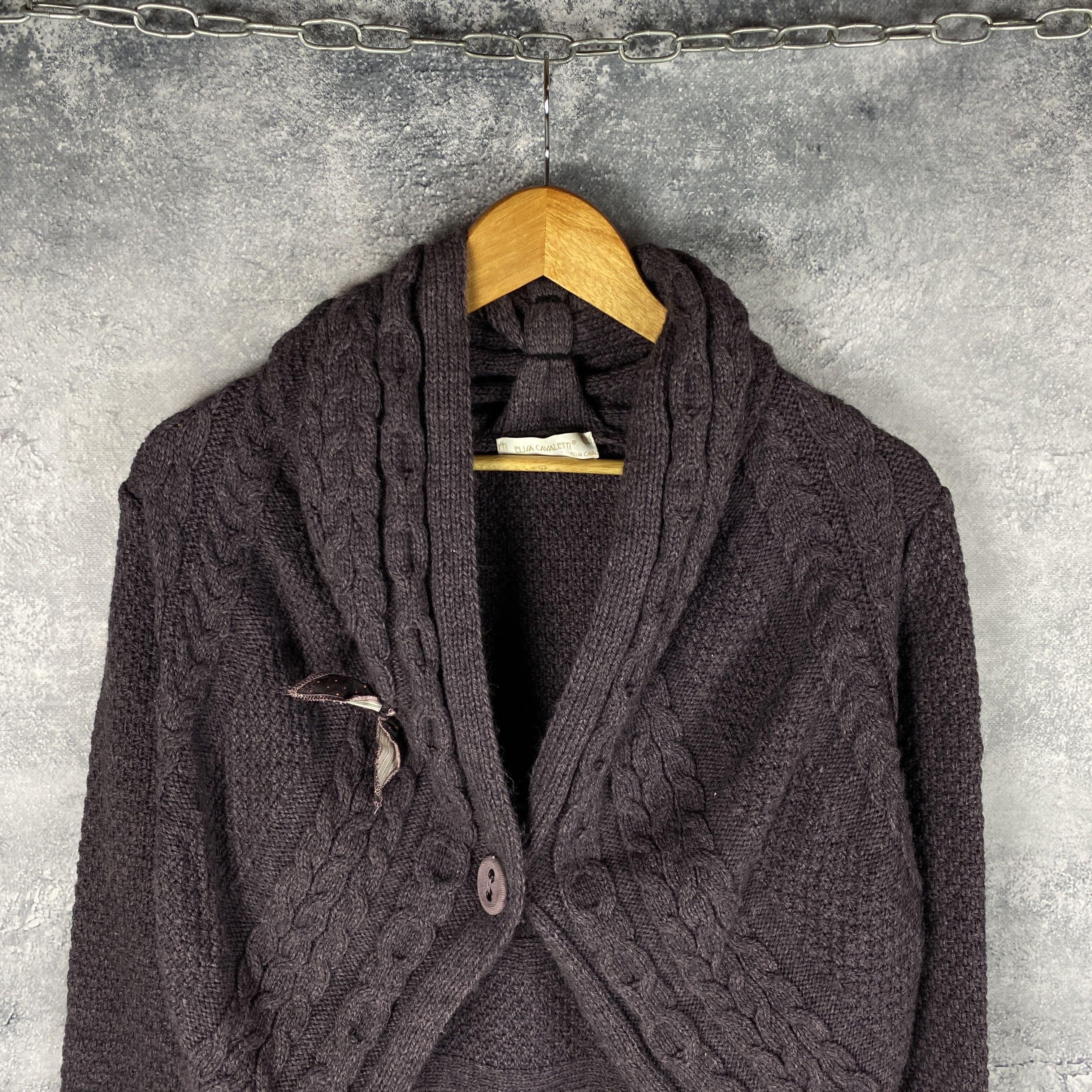 Elisa Cavaletti × Vintage Elisa Cavaletti Cardigan Women's Size M Purple Long Sleeve Size M / US 6-8 / IT 42-44 - 2 Thumbnail
