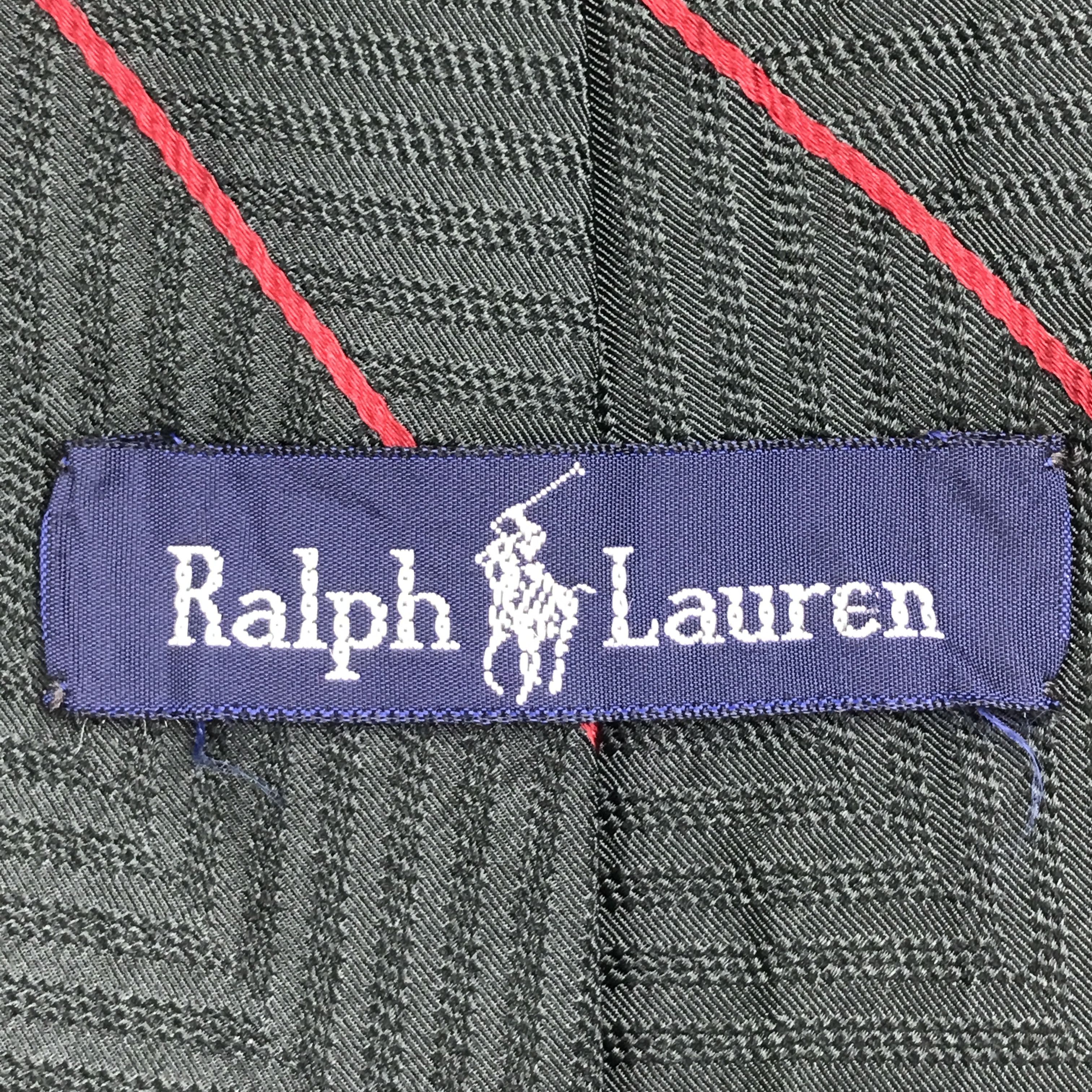 Designer × Ralph Lauren × Vintage Vintage Ralph Lauren Silk Necktie Size ONE SIZE - 8 Thumbnail
