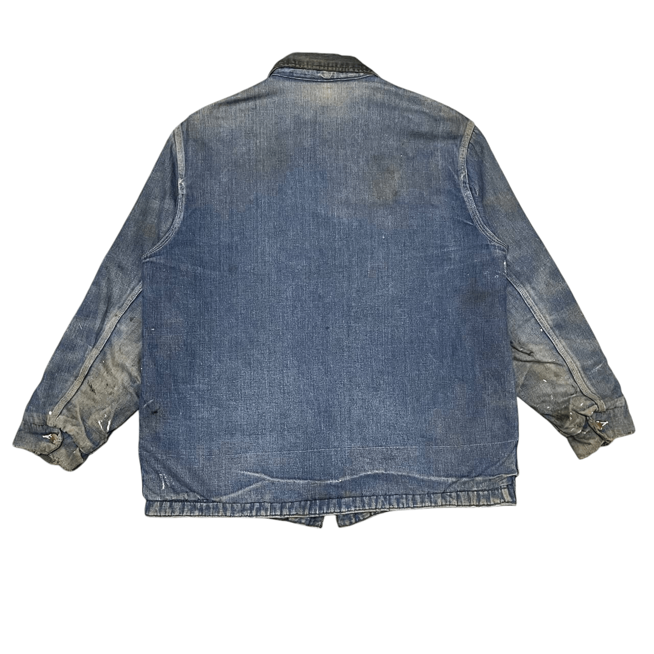 Sears Vintage 50's Sears Troy Blanket Denim Thrashed Jacket Paint Size US L / EU 52-54 / 3 - 13 Thumbnail