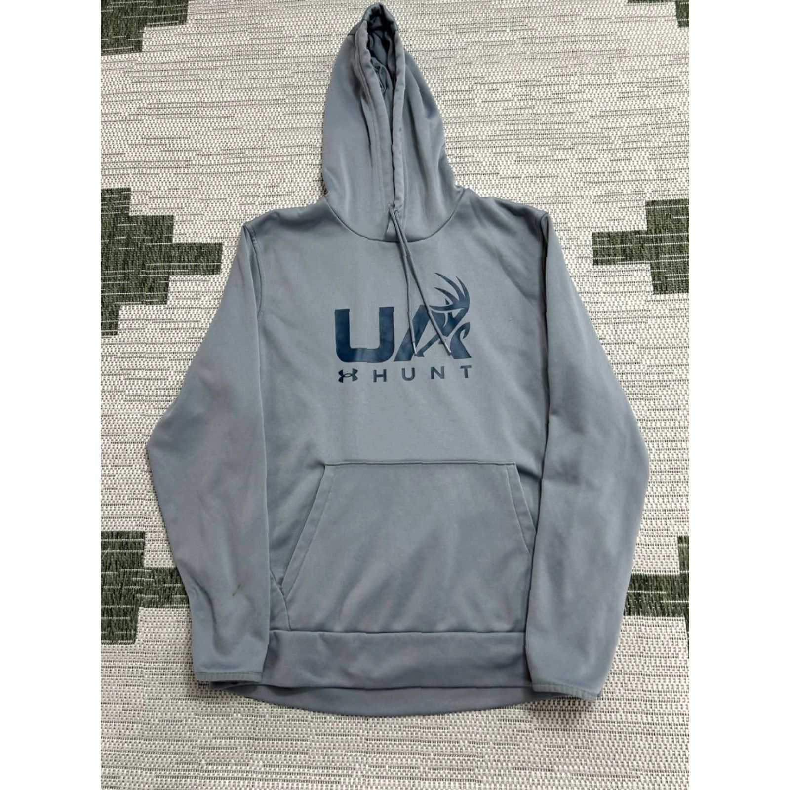 Under Armour Under Armour Fleece Hunt Logo Hoodie Mens Large Gray Logo Graphic Warm Athleisure Size US L / EU 52-54 / 3 - 2 Thumbnail