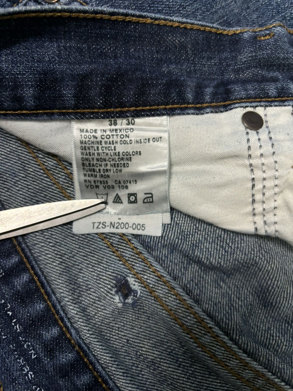 Nautica Vintage Y2K Nautica Regular Straight Blue Denim Jeans Size US 38 / EU 54 - 19 Thumbnail