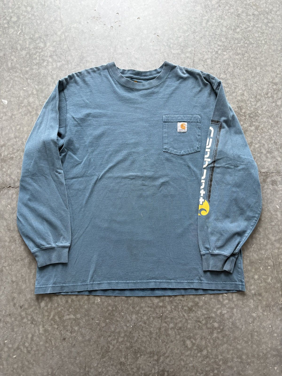 Carhartt Vintage Y2K Carhartt Longsleeve Pocket Tee Size US XL / EU 56 / 4 - 1 Thumbnail