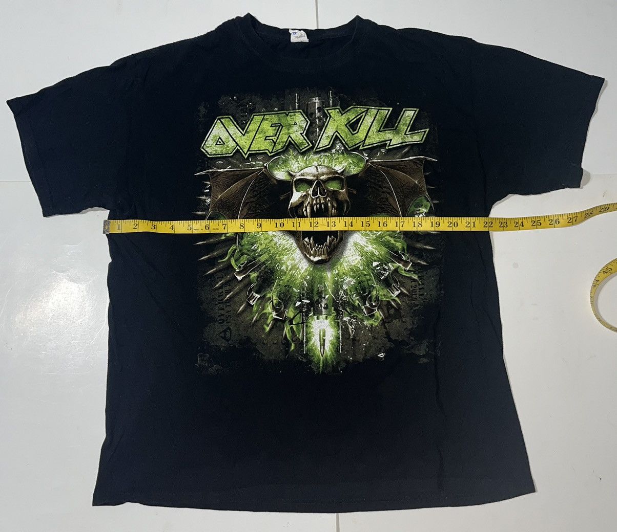 Band Tees Overkill 2013 Official Tour Shirt Size US XL / EU 56 / 4 - 3 Thumbnail