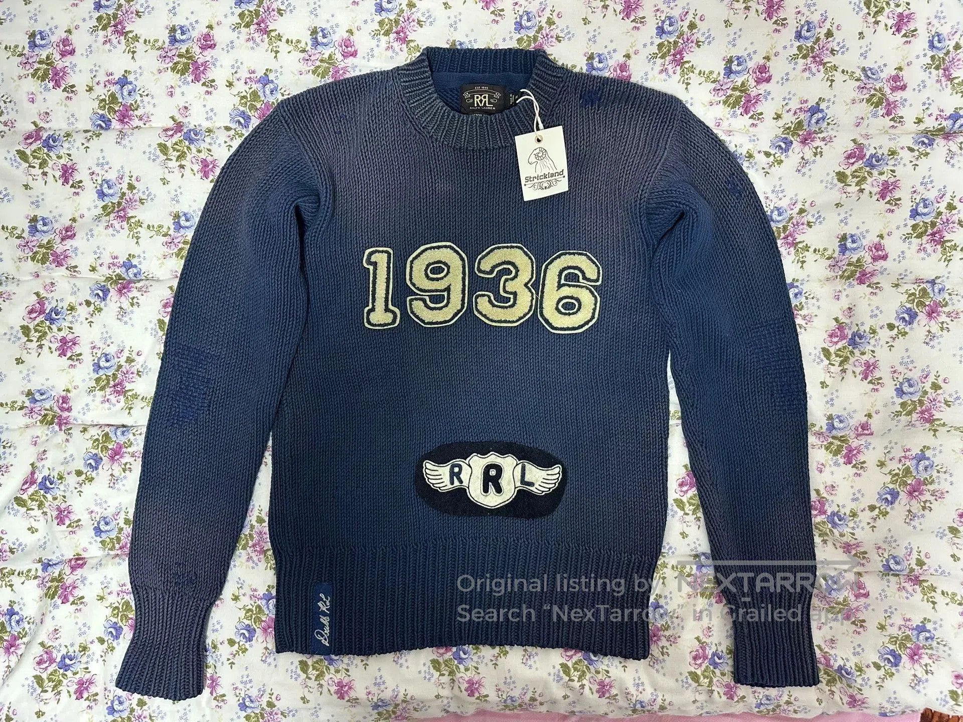 RRL Ralph Lauren RRL Distressed Moto Sweater. Size US XS / EU 42 / 0 - 2 Thumbnail