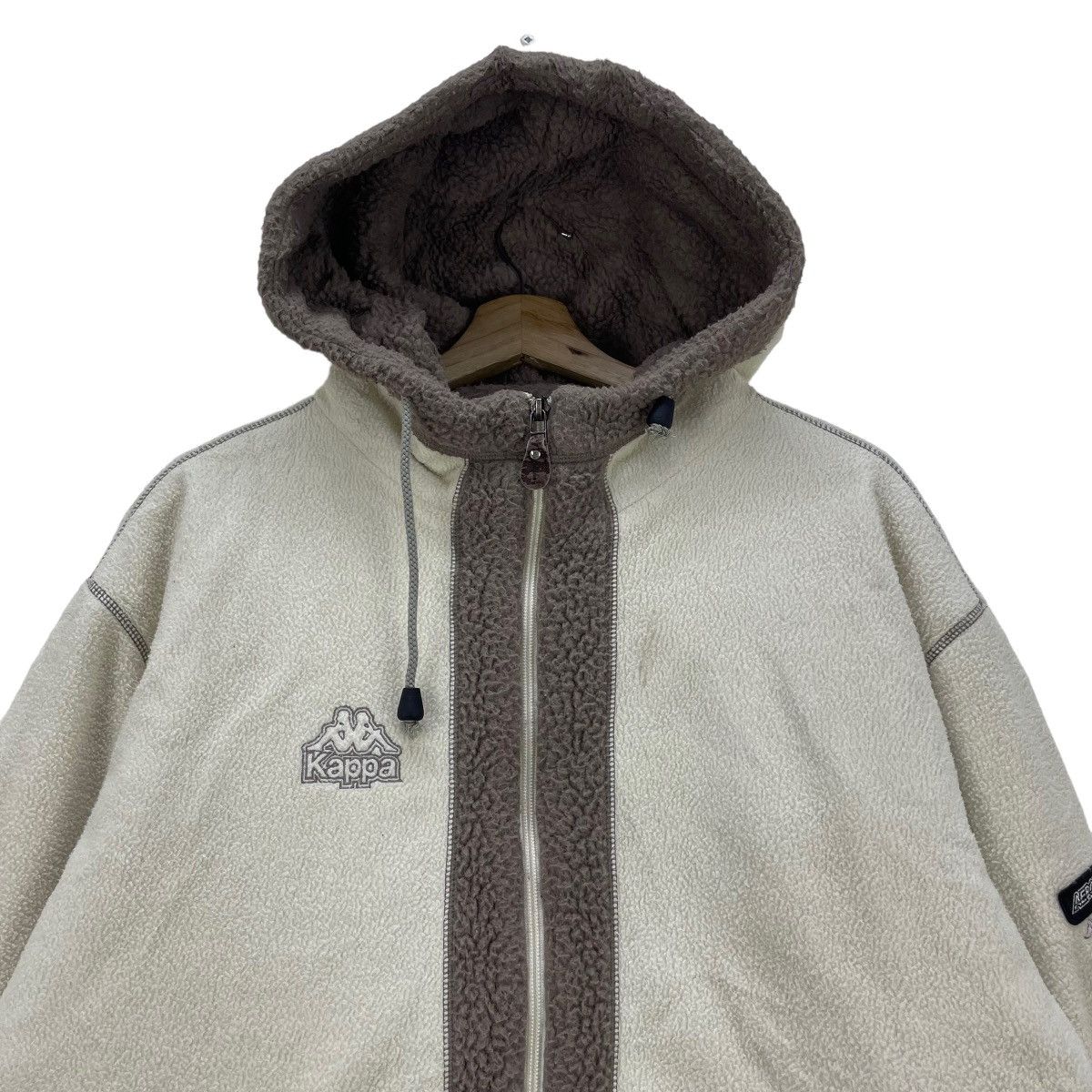 Japanese Brand 📣Vintage Kappa Aerothermo Hooded Sherpa Jacket Size US M / EU 48-50 / 2 - 4 Thumbnail