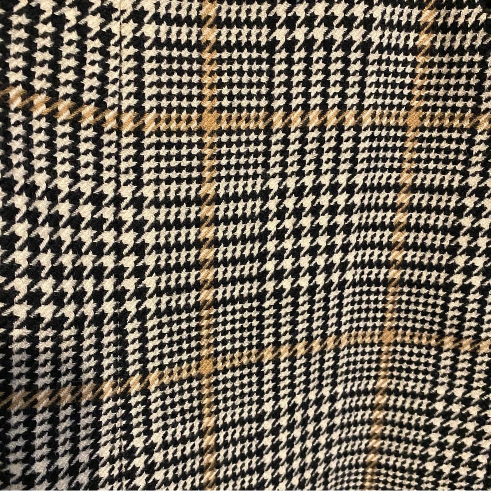 Pendleton Pendleton $268 Women’s 16 Blk Houndstooth 100% Wool Coat Size XXL / US 16-18 / IT 52-54 - 4 Thumbnail