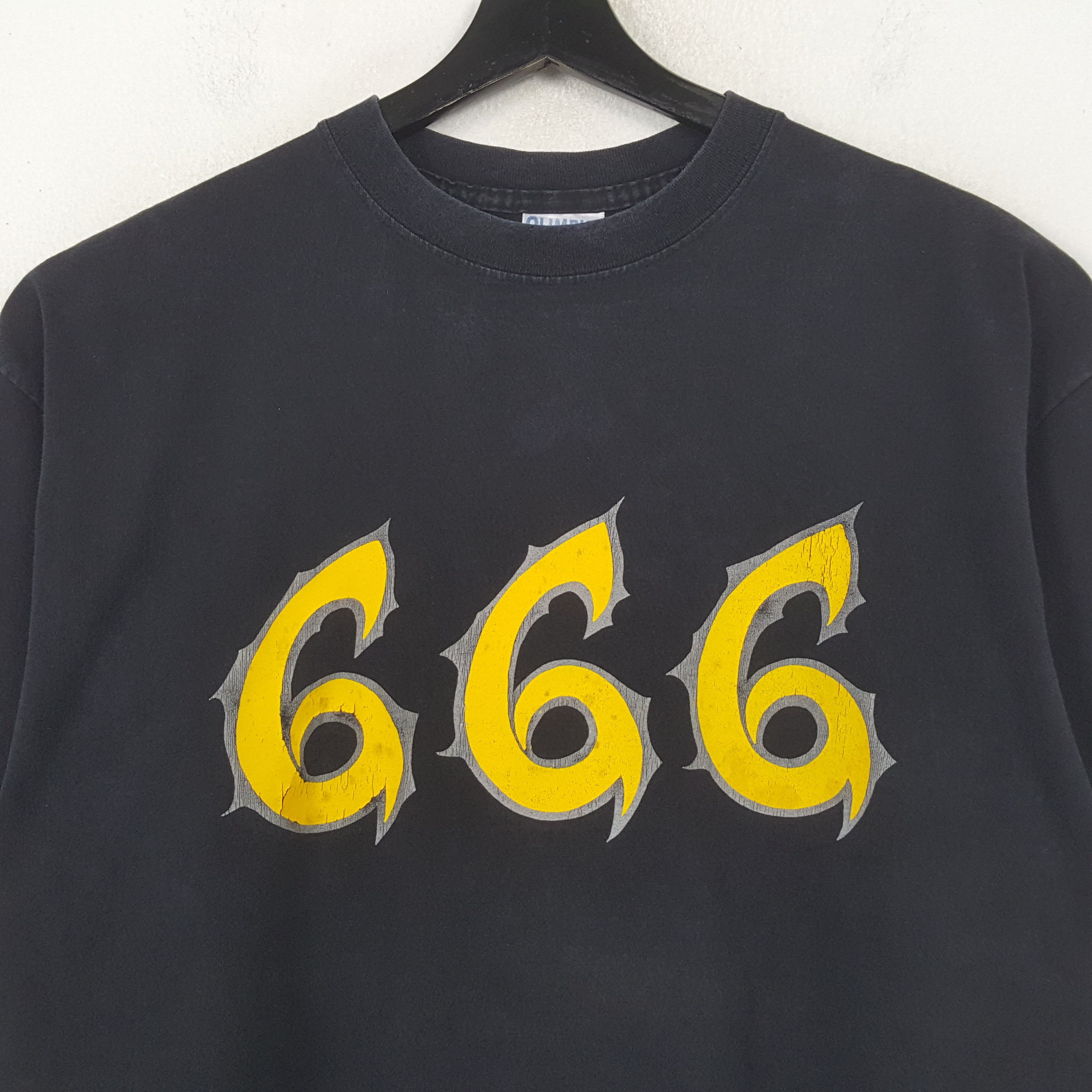 Vintage Halloween 666 Streetwear Style Tshirt RR5 Size US XL / EU 56 / 4 - 4 Thumbnail