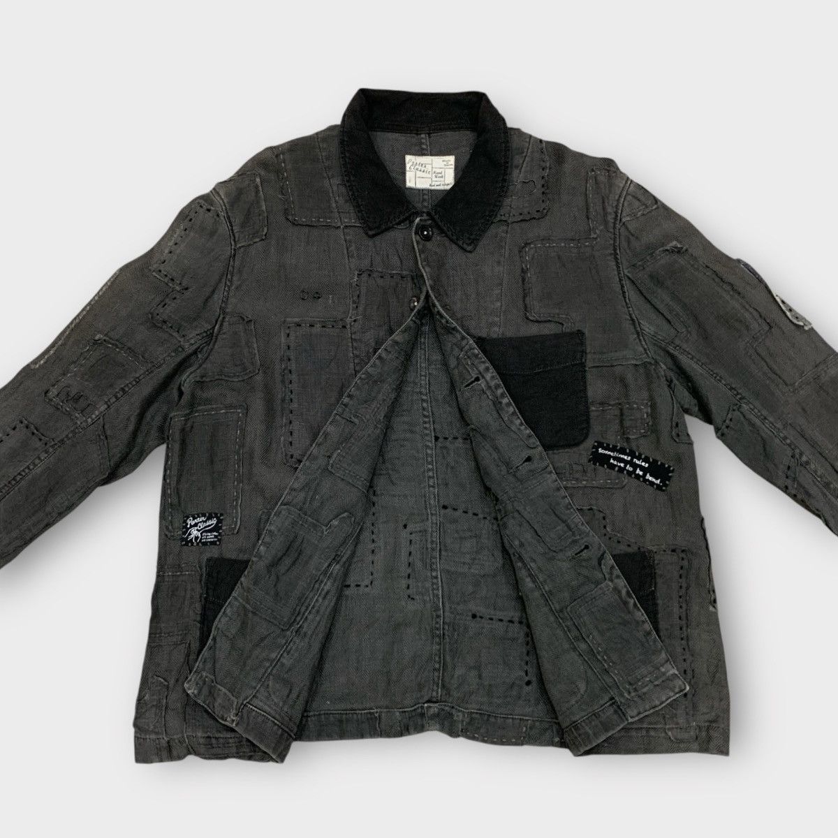 Porter Classic PORTER CLASSIC PATCH FRENCH WORK BORO JACKET SASHIKO Size US M / EU 48-50 / 2 - 4 Thumbnail