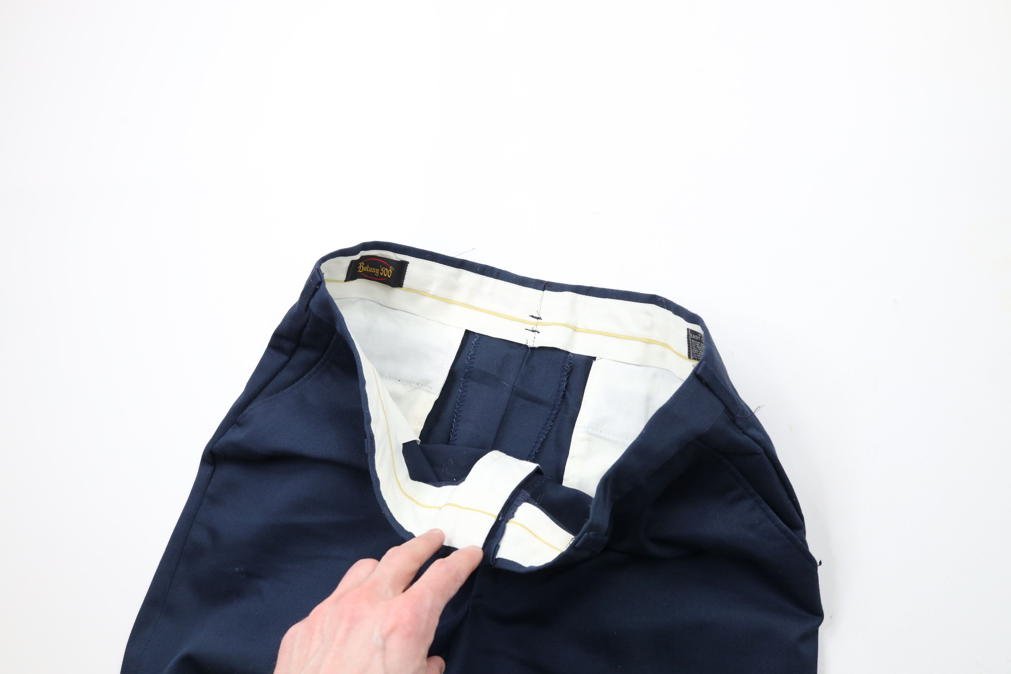 Vintage Vintage 70s Streetwear Flared Wide Leg Chino Pants Blue USA Size US 36 / EU 52 - 8 Thumbnail