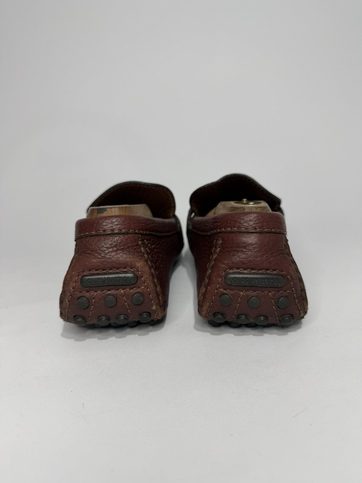 Louis Vuitton Louis Vuitton Burgundy Leather Hockenheim Loafers Size US 7.5 / EU 40-41 - 5 Thumbnail