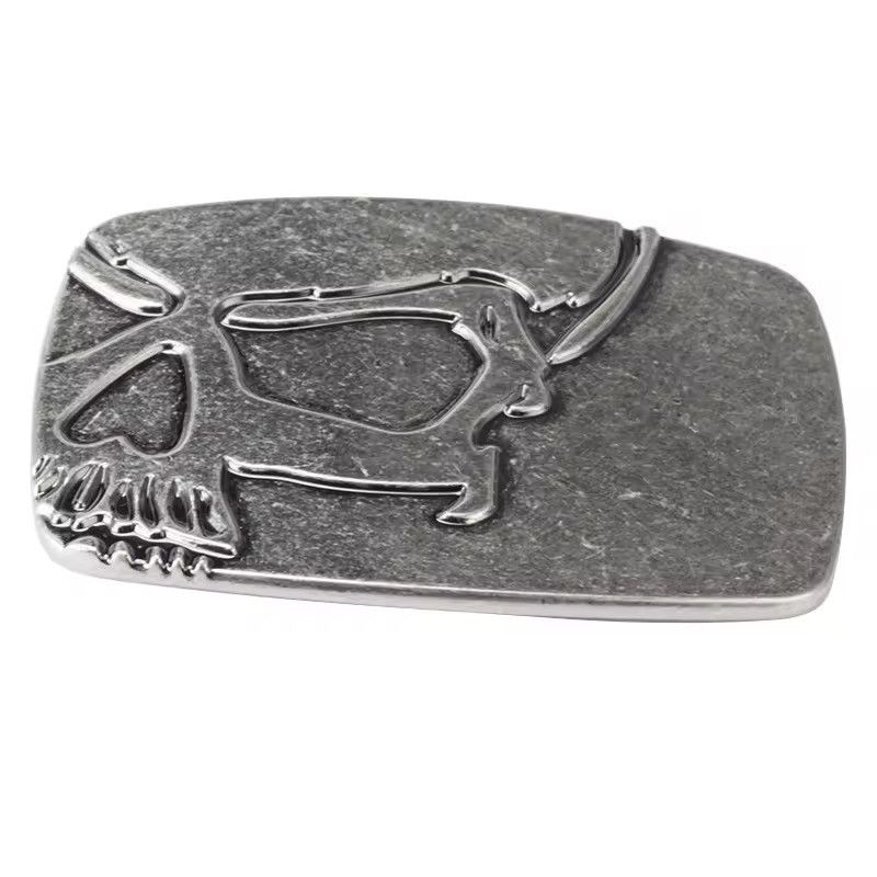 Other Skull Alloy Square Skeleton Belt Buckle Size ONE SIZE - 2 Thumbnail