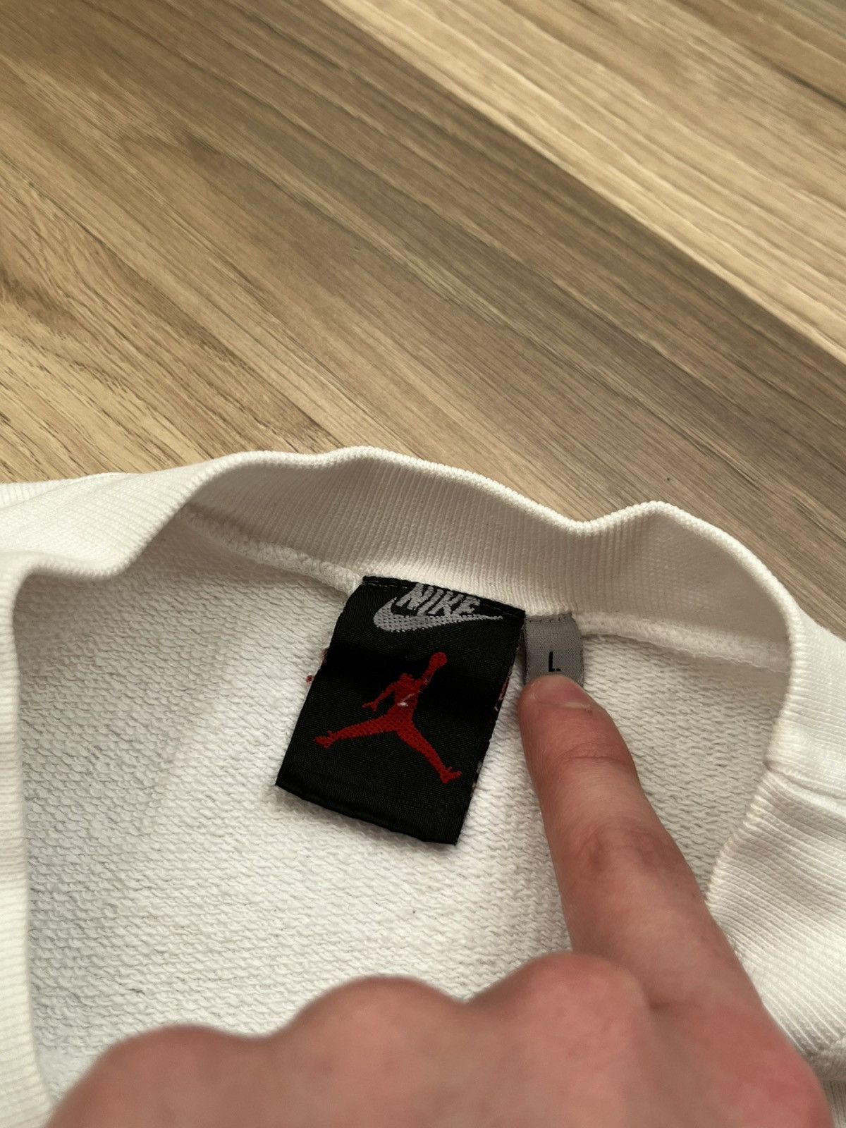 Nike 💥 Rare Vintage Hype Nike Jordan Sweatshirt Y2K Size US L / EU 52-54 / 3 - 11 Thumbnail