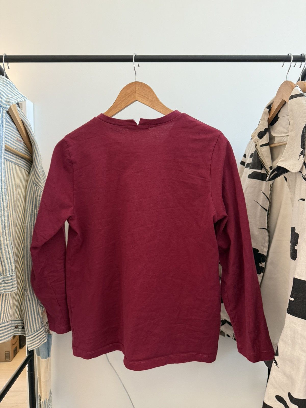 Y's for Men × Yohji Yamamoto Ys for Living Red Graphic Long Sleeve Tee Size US S / EU 44-46 / 1 - 2 Thumbnail