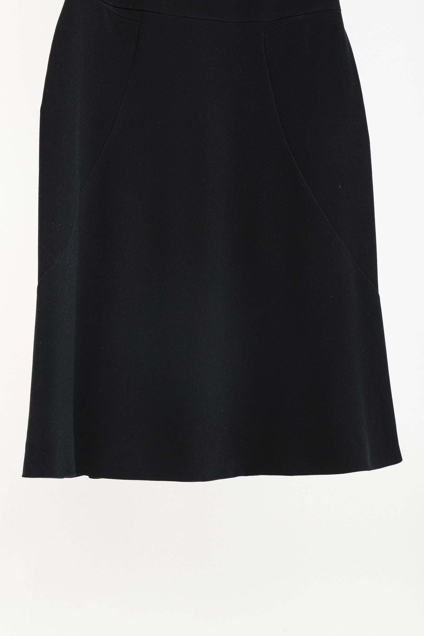 Alexander McQueen Alexander McQueen Black Wool Crepe Pleated A-Line Dress Size M / US 6-8 / IT 42-44 - 5 Thumbnail