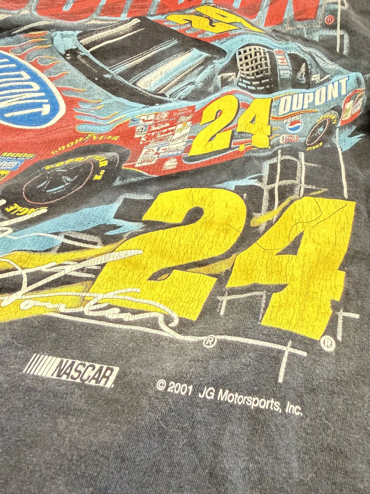 NASCAR 2001 Jeff Gordon Nascar long sleeve tee by Competitors View Size US XL / EU 56 / 4 - 3 Thumbnail