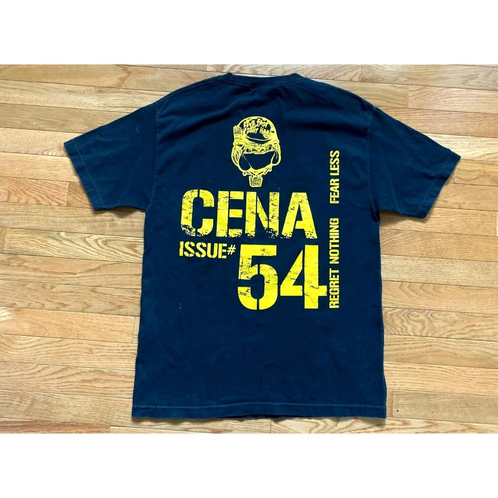 Olive WWE Vintage Mens L T Shirt John Cena 2002 RARE VTG Live Fast Fight Hard Black Crew Neck Short Sleeve Cartoon Logo Movie Promo 90s Mens Size US L / EU 52-54 / 3 - 2 Thumbnail