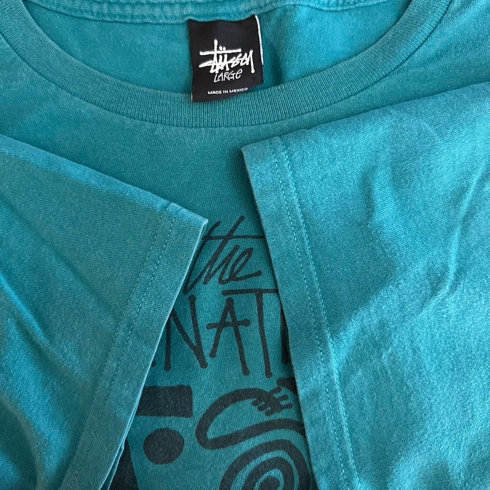 Stussy × Vintage Vintage Y2K Stussy International Crew Shirt Size US L / EU 52-54 / 3 - 8 Thumbnail