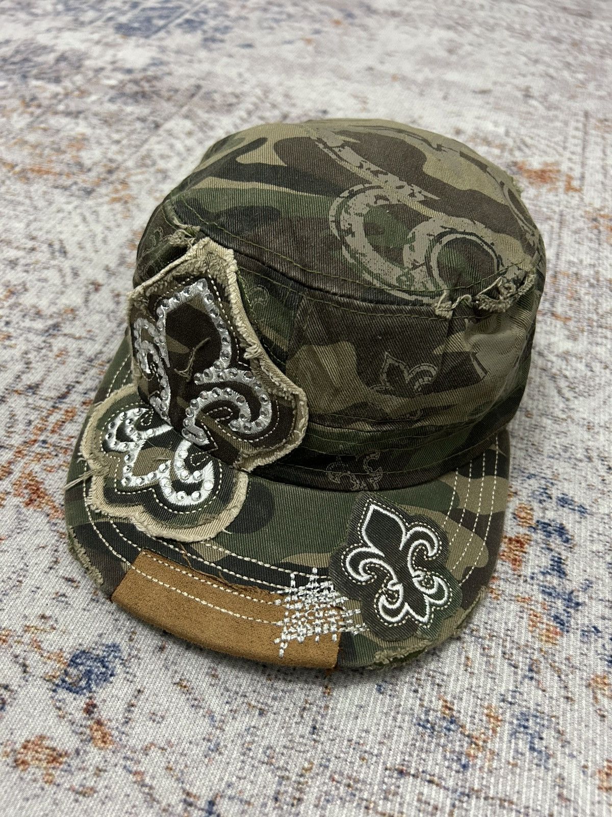 If Six Was Nine Rainbow Cross Camo Swarovski Patrol Caps Size ONE SIZE - 2 Thumbnail