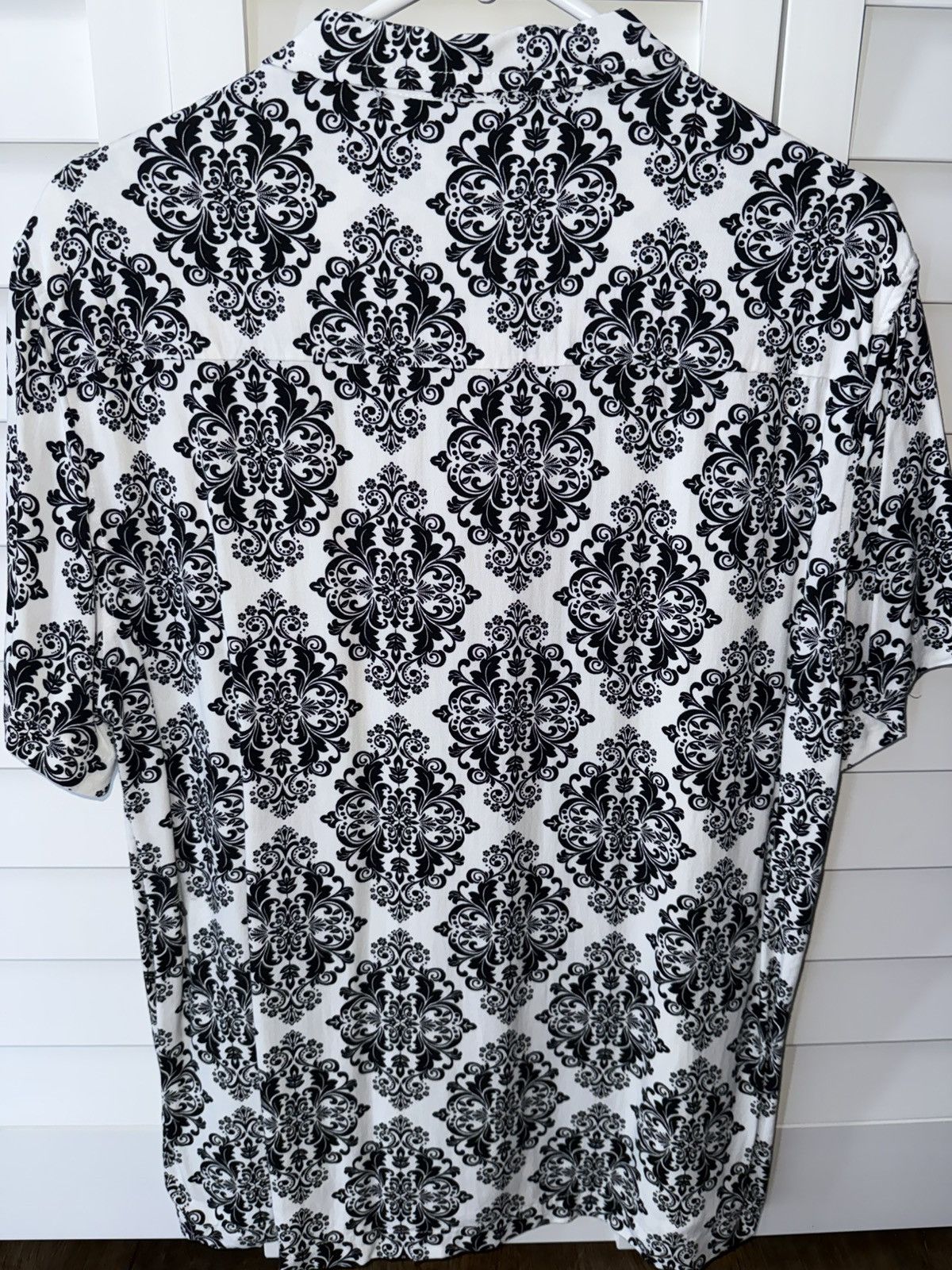 Other Vintage Black & White Baroque Print Button-Up Shirt Size US S / EU 44-46 / 1 - 6 Thumbnail