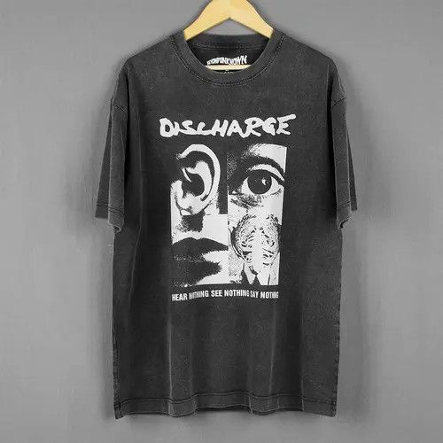 Japanese Brand × Vintage DISCHARGE HEAR NOTHING SAY NOTHING Vintage Shirt Size US XXL / EU 58 / 5 - 2 Thumbnail