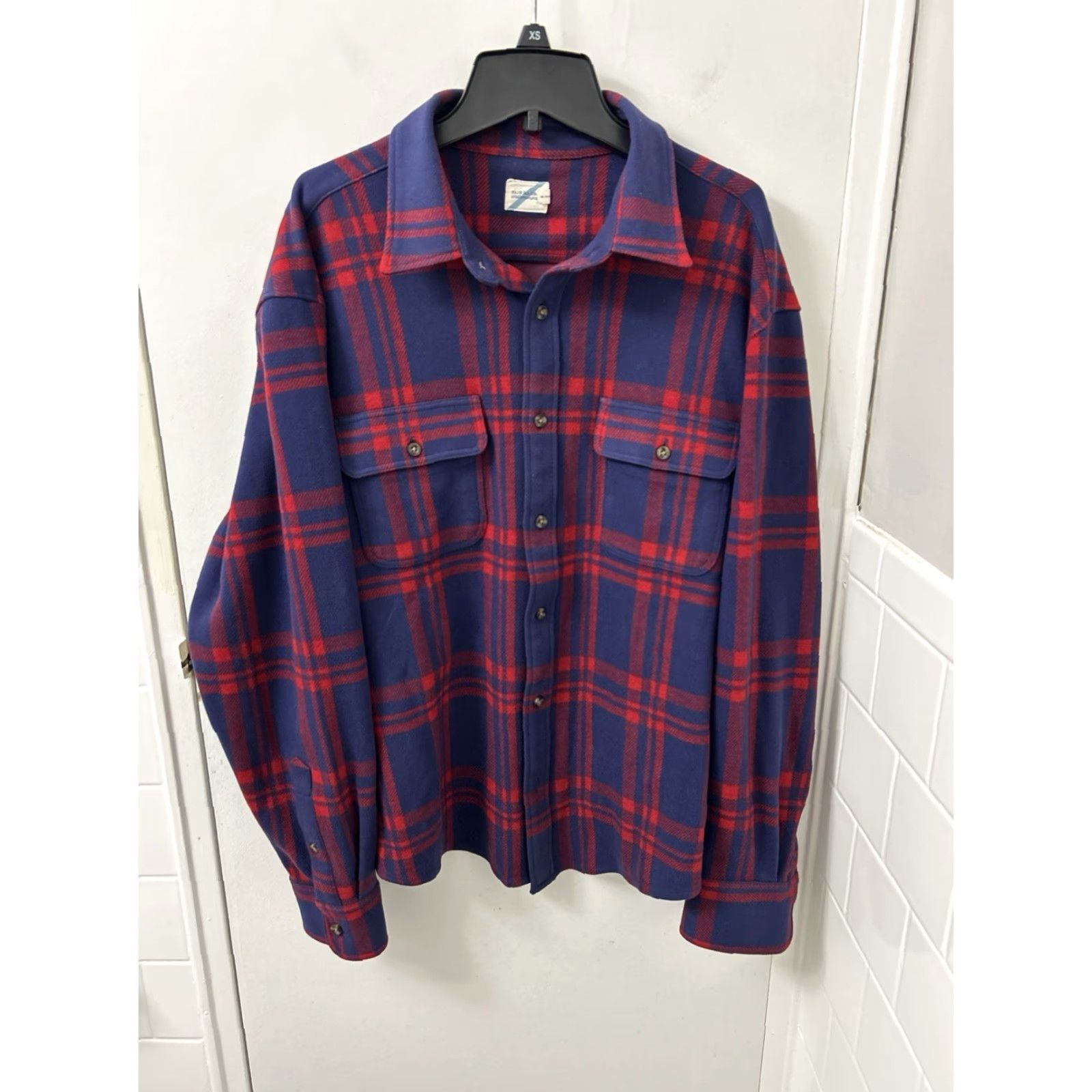 Vintage FAIR HARBOR Dunewood Flannel Shirt Womens XL Blue Red Plaid Button-Up Size XL / US 12-14 / IT 48-50 - 2 Thumbnail