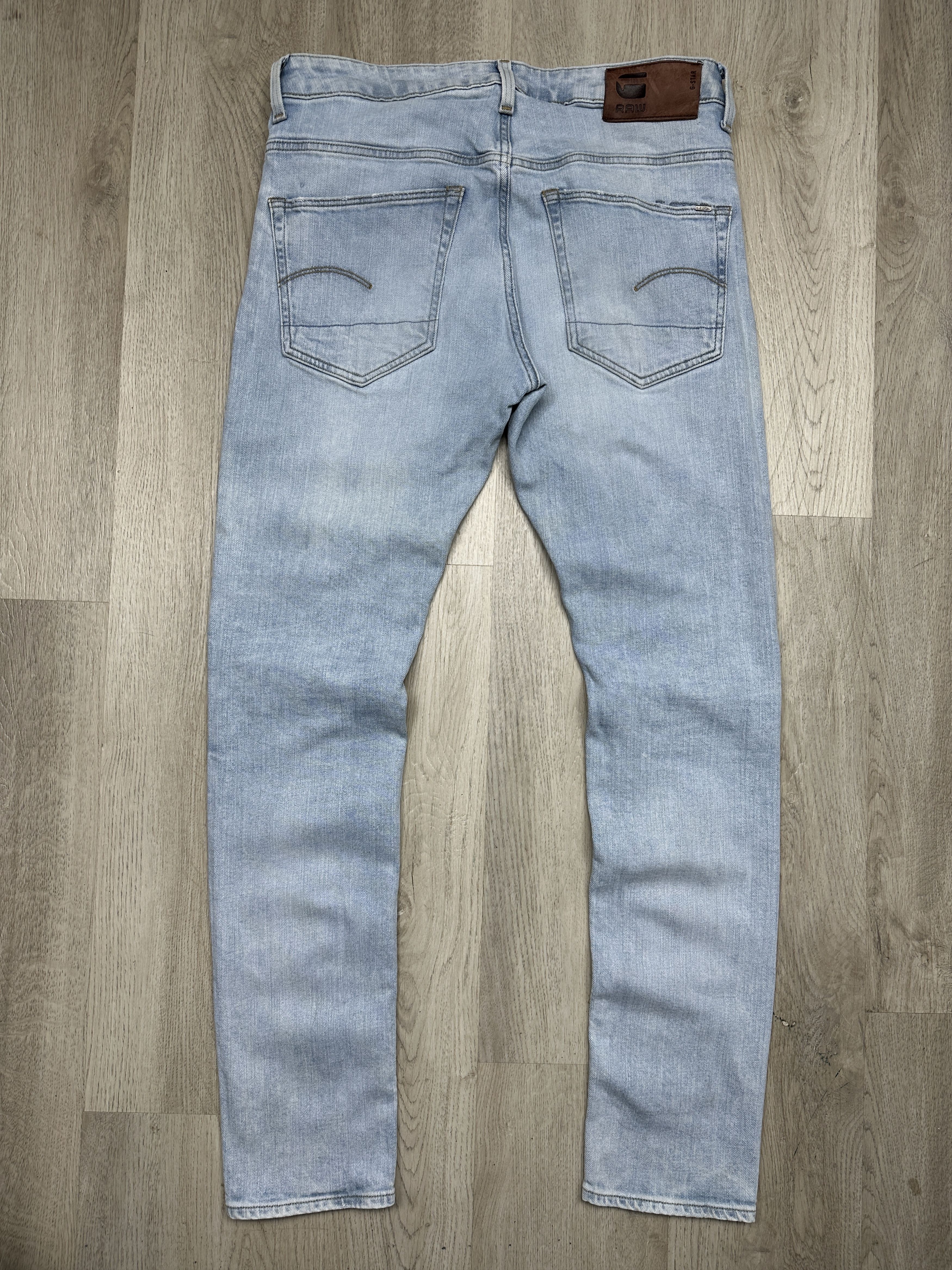 G-Star G Star Raw 3301 Slim Mens Denim Pants Jeans Size US 34 / EU 50 - 6 Thumbnail