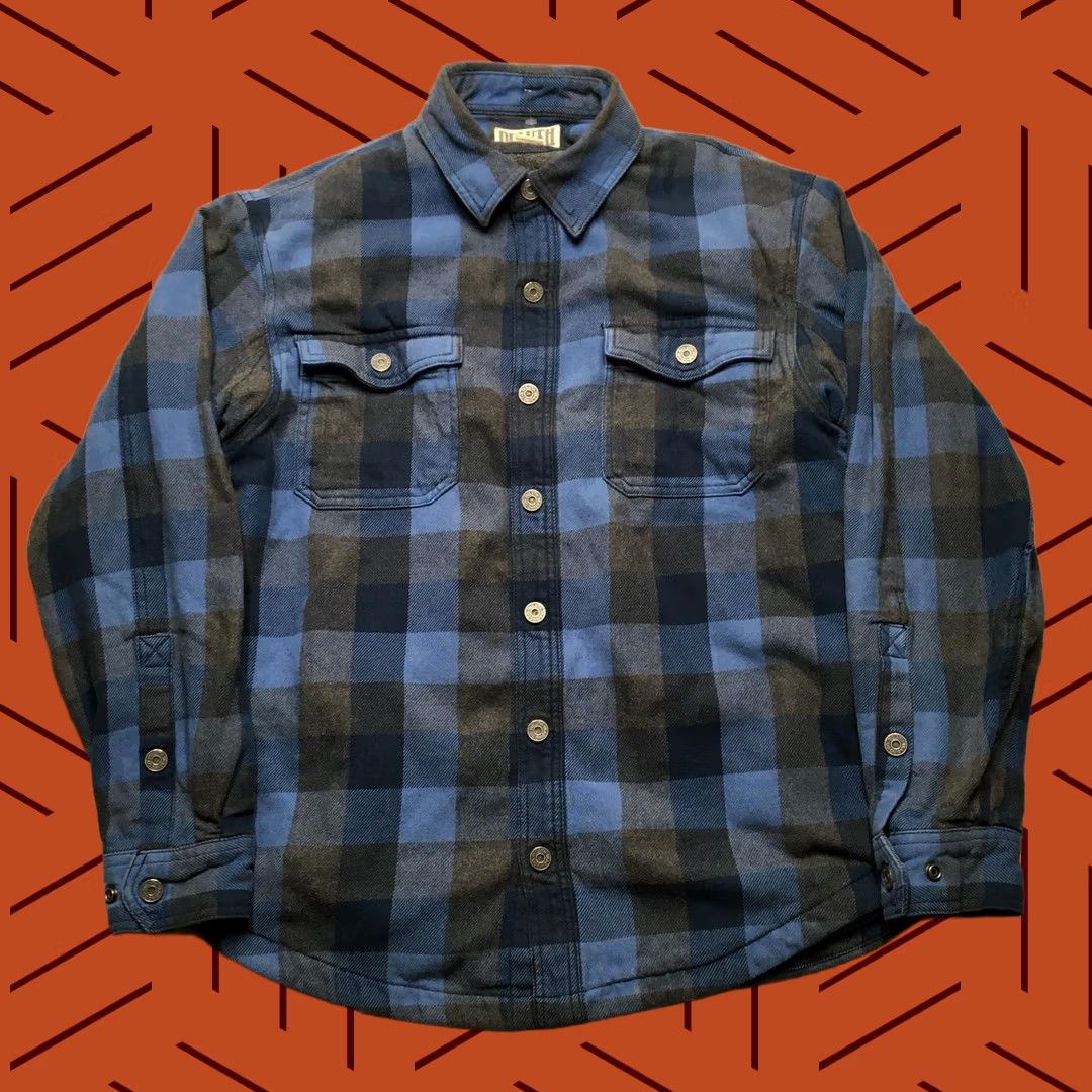 Duluth Trading Company Duluth Trading Shirt Jacket Mens Medium Blue Plaid Flannel Lined Snap Insulated workwear casual Cow Size US M / EU 48-50 / 2 - 1 Thumbnail