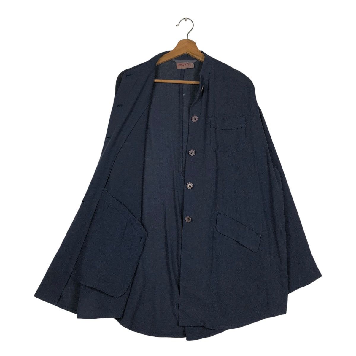 Romeo Gigli 🔥VINTAGE 80’s SAMPLE BUTTON JACKET ROMEO GIGLI RUNWAY PICK Size US M / EU 48-50 / 2 - 14 Thumbnail
