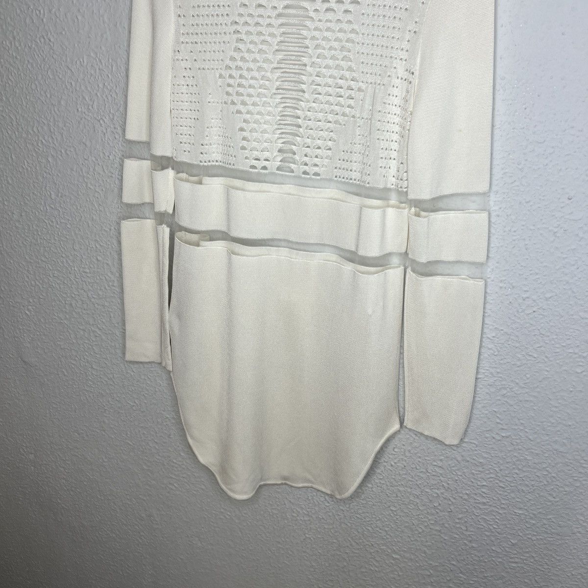 Alexander Wang × Designer × Japanese Brand Alexander Wang Mini Midi Dres Ecru Beige Transparent Size M / US 6-8 / IT 42-44 - 8 Thumbnail