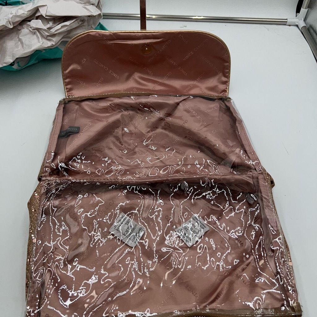 Vince Camuto Vince Camuto Rose Gold Bing and Sparkle Travel Toiletry Bag Size ONE SIZE - 6 Thumbnail