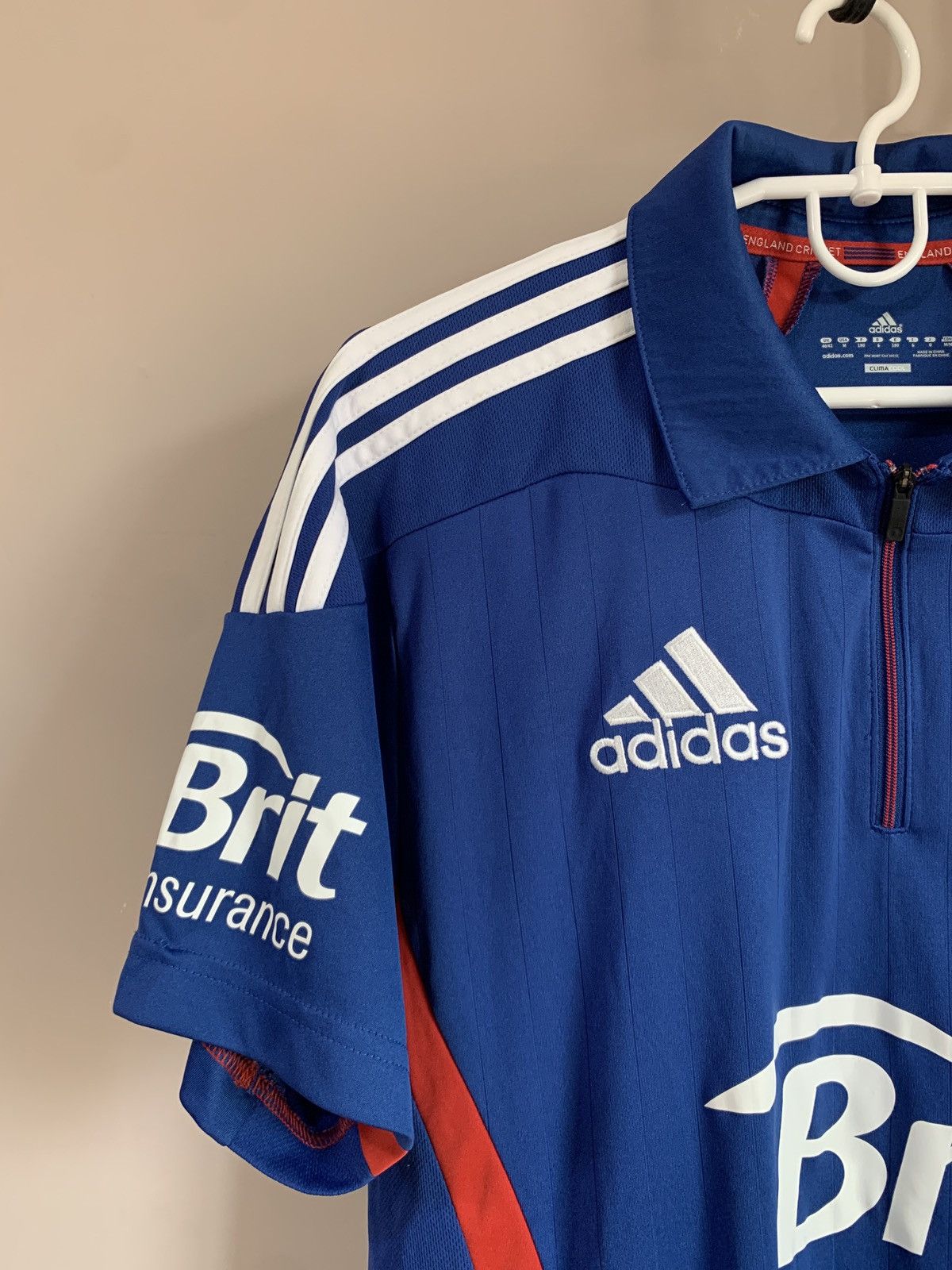 Adidas England 2012 Home Cricket Shirt Adidas Jersey Size M Size US M / EU 48-50 / 2 - 4 Thumbnail