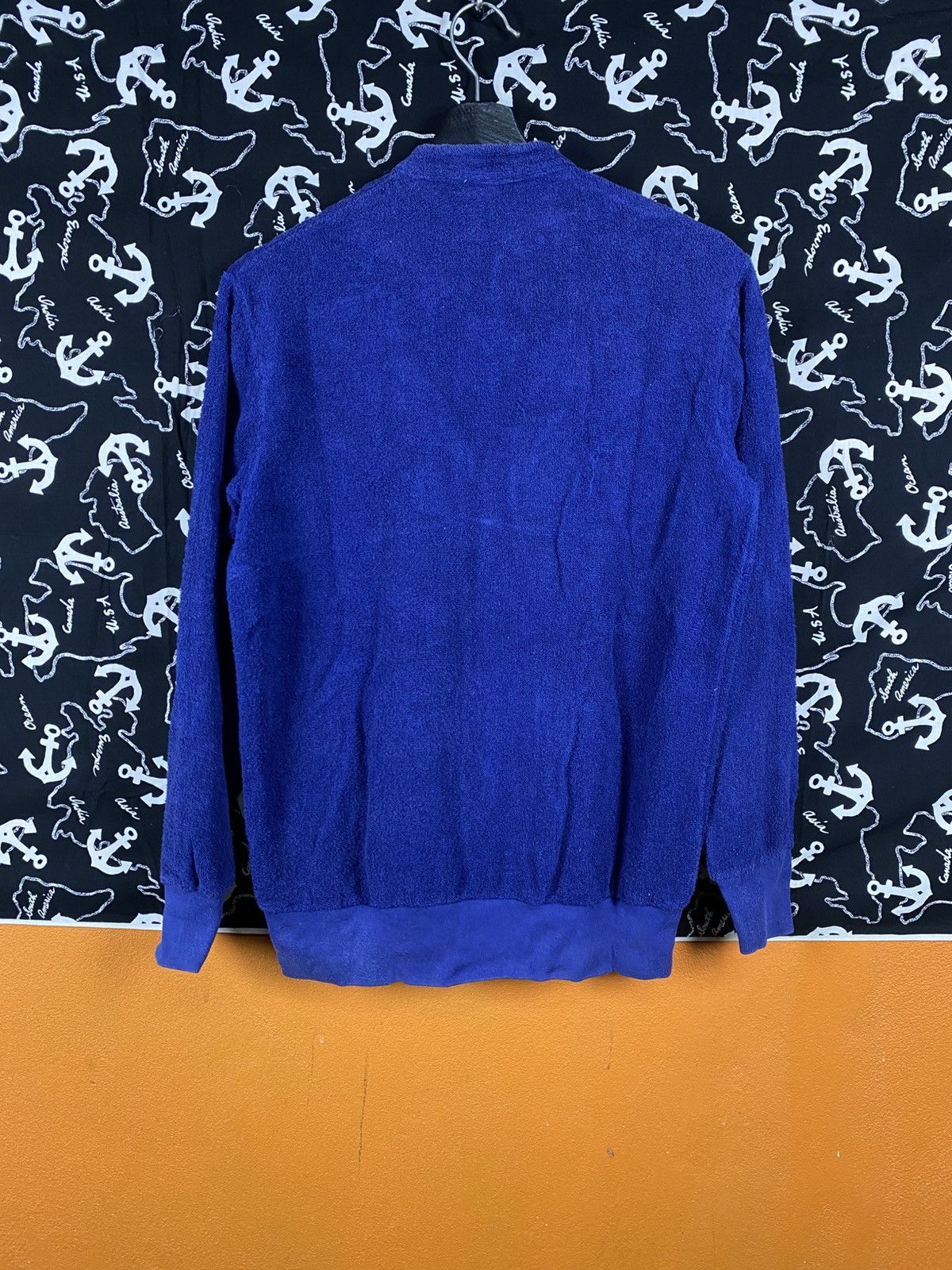 Vintage Vintage Tiki Blue Terry Zip-Up Jacket Casual Streetwear Size US S / EU 44-46 / 1 - 9 Thumbnail