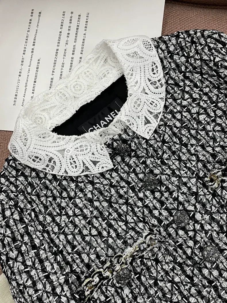 Chanel Chanel Heavy industry beaded two-pocket lace stitching jac Size XS / US 0-2 / IT 36-38 - 3 Thumbnail